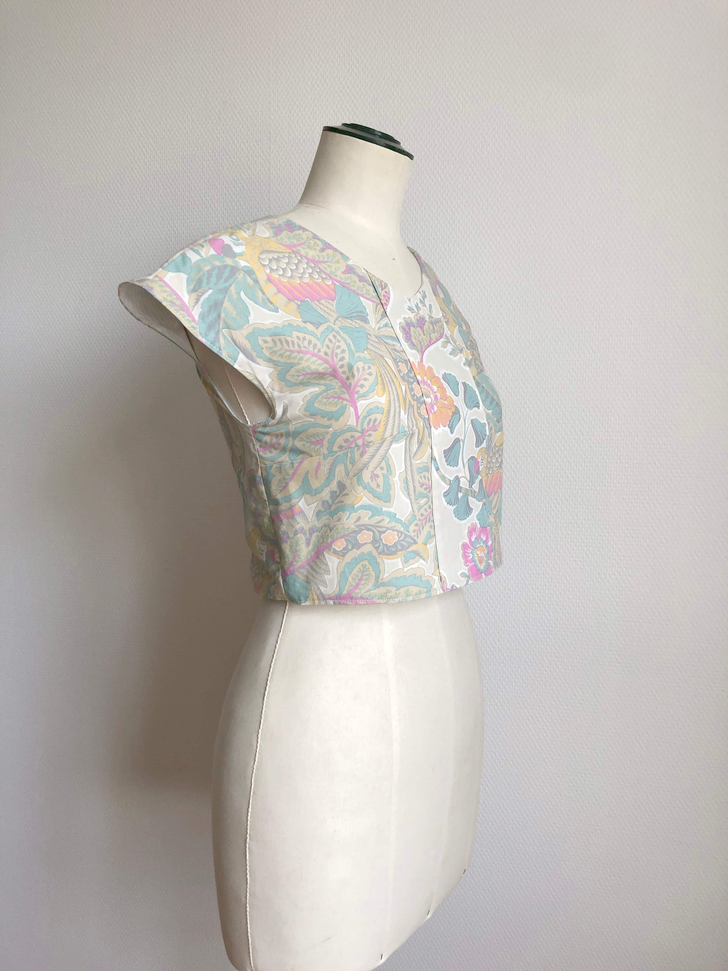 Top "LOTUS Perroquets" Taille 34/36