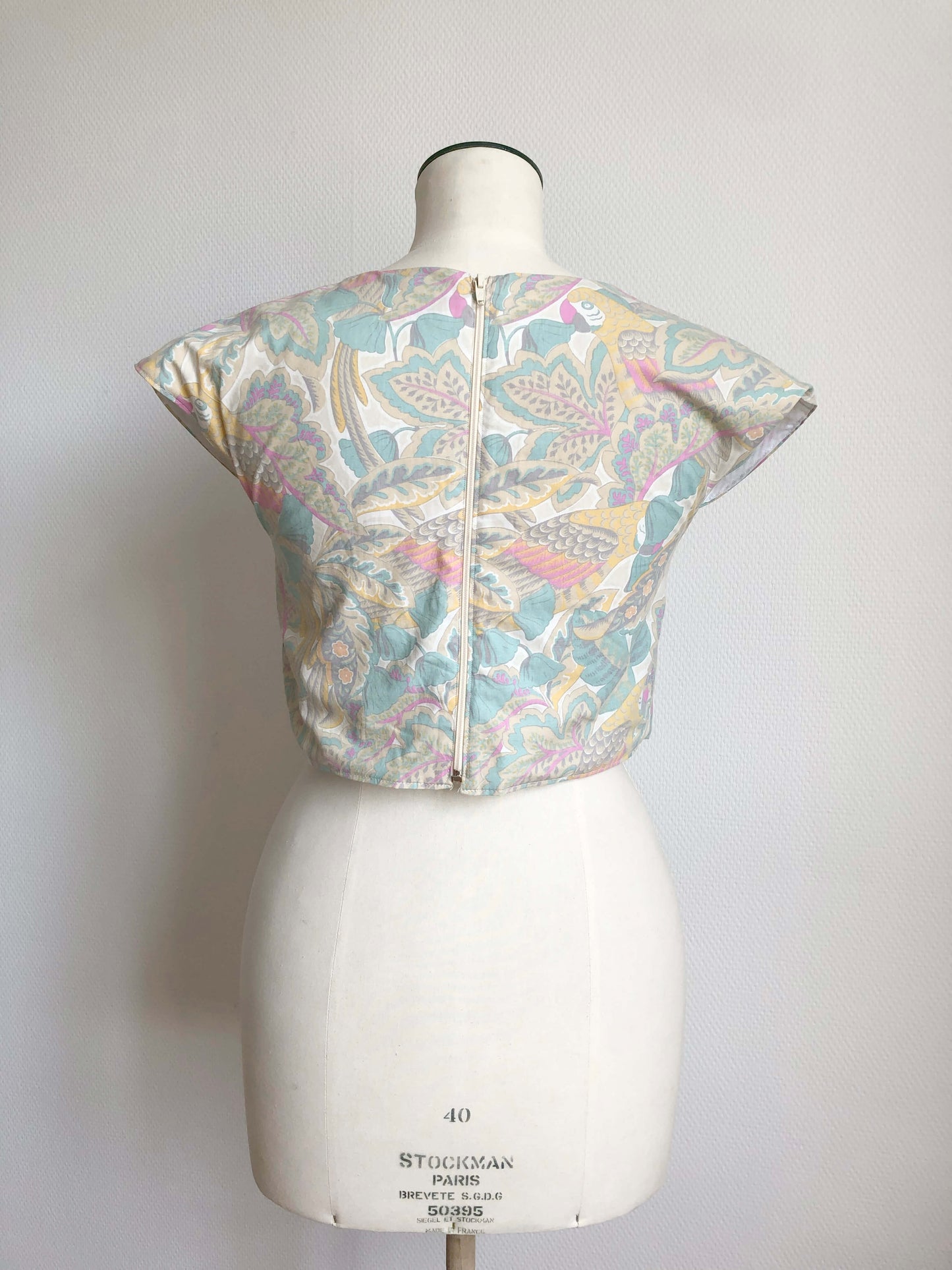 Top "LOTUS Perroquets" Taille 34/36