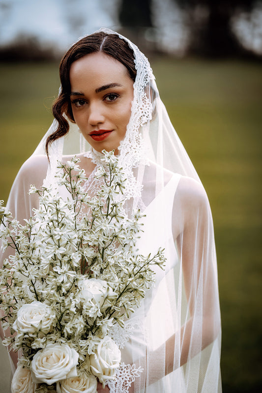 Custom-made "Carrara" wedding dress