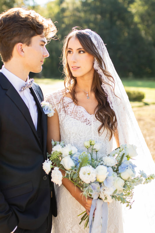 Custom-made "Carrara" wedding dress